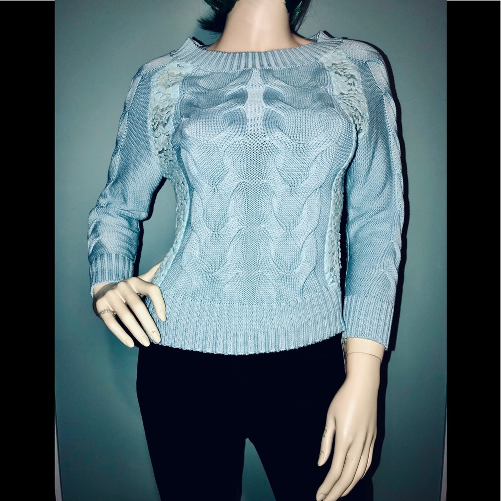LOVE REPUBLIC • Chunky Knit Lace Sweater /(S) NWOT